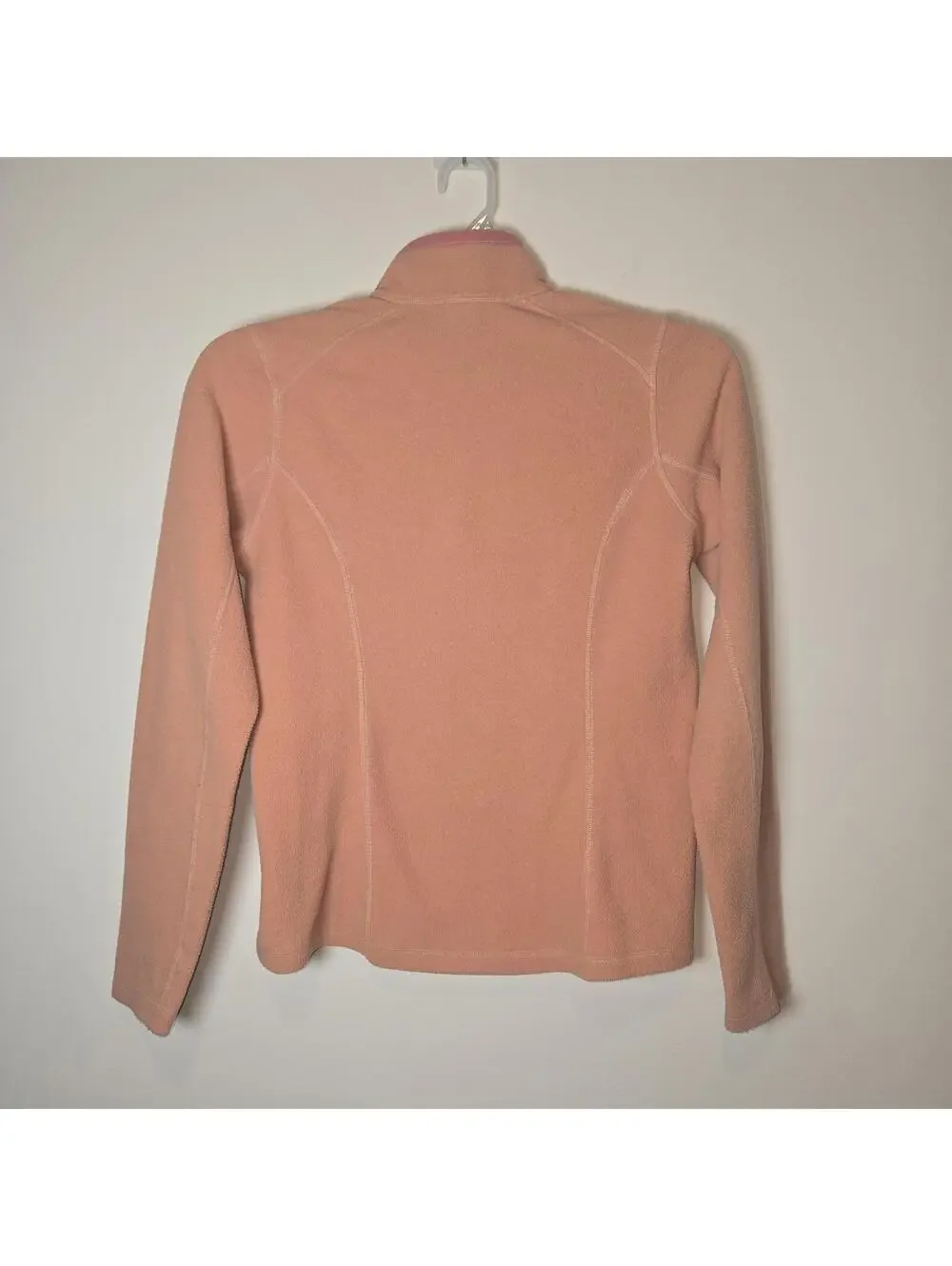The North Face Coral Peach Lightweight Fleece 1/4 Zip Pullover Women Jacket S/P - Picture 7 of 12